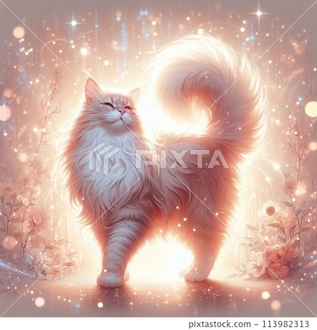 sparkling cat 113982313