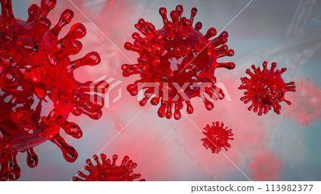 The virus for medical or sci concept 3d rendering. The virus for medical or sci concept 3d rendering. 113982377