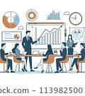 商界人士舉行會議 113982500