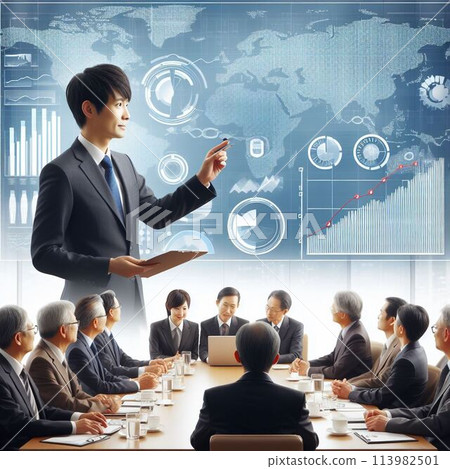 商界人士舉行會議 商界人士舉行會議 113982501