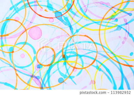 Colorful, bright and fun background hand-drawn Colorful, bright and fun background hand-drawn 113982932