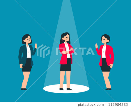 Company making a choice of person. Hired concept vector Company making a choice of person. Hired concept vector 113984283