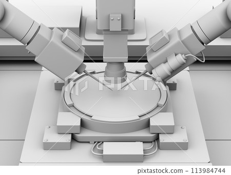 用於檢查半導體晶圓的黏土渲染影像 113984744