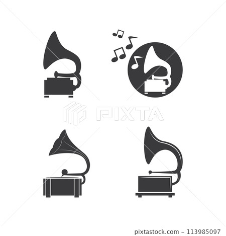 Gramaphone icon design Gramaphone icon design 113985097