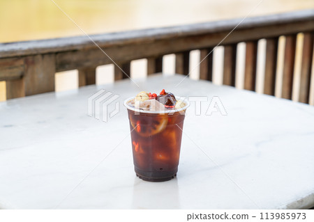 Monk Fruit Juice with lotus root, goji berry and Jujube Monk Fruit Juice with lotus root, goji berry and Jujube 113985973