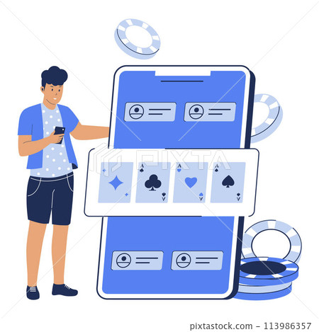 Online casino vector illustration Online casino vector illustration 113986357