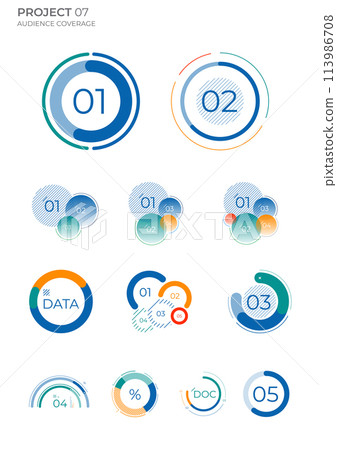 Visual charts. Finance elements commercial vector illustration. Visual charts. Finance elements commercial vector illustration. 113986708