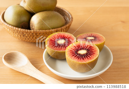 red kiwi fruit red kiwi fruit red kiwi kiwi fruit 113988518