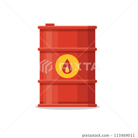 Oil barrels fuel vector illustration Oil barrels fuel vector illustration 113989011