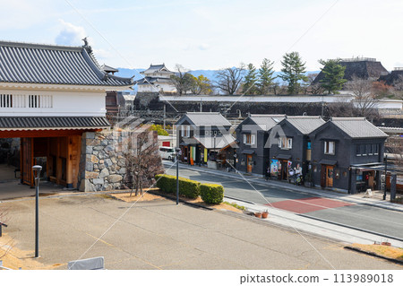 Yamanashi Prefecture, Kofu City, Kofu Castle, Yamate Watari Yaguramon Gate and Koshu Yumekoji 113989018