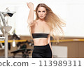 Sporty Caucasian woman, person, Caucasian, blonde, dignified, American, British, Russian 113989311