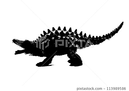 black dinosaur silhouette isolated on white background, model of dinosaurs toys black dinosaur silhouette isolated on white background, model of dinosaurs toys 113989586