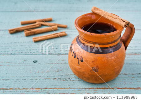 Mexican traditional coffee Café de Olla Mexican traditional coffee Café de Olla 113989963