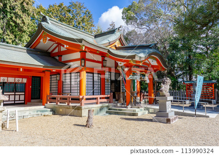 兵庫縣川西市加茂遺址加茂神社參拜殿 113990324