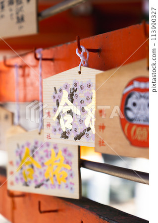 兵庫縣川西市加茂遺址的加茂神社,祈求成功的牌位 兵庫縣川西市加茂遺址的加茂神社,祈求成功的牌位 113990327