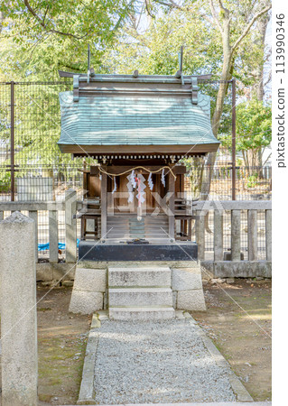 兵庫縣伊丹市宮前市的稻野神社和天滿神社 兵庫縣伊丹市宮前市的稻野神社和天滿神社 113990346