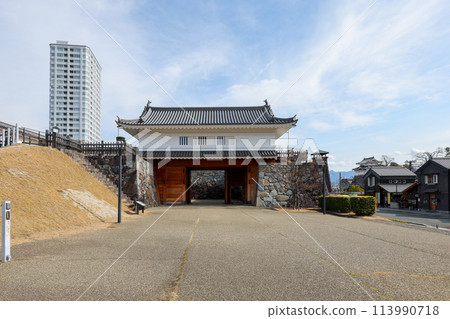 Yamanashi Prefecture, Kofu City, Kofu Castle, Yamate Watari Tower Gate 113990718