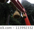 茨城縣常陸太田市東金砂神社的鳥居與注連繩 113992332