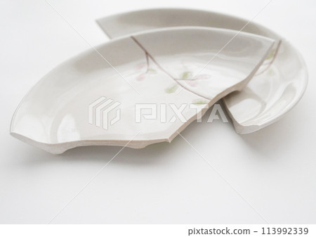 一塊陶瓷板斷成兩半 113992339