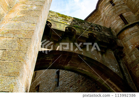 Scenery of Mont Saint-Michel, a World Heritage Site in France Scenery of Mont Saint-Michel, a World Heritage Site in France 113992386