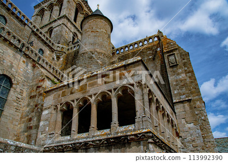 Scenery of Mont Saint-Michel, a World Heritage Site in France Scenery of Mont Saint-Michel, a World Heritage Site in France 113992390