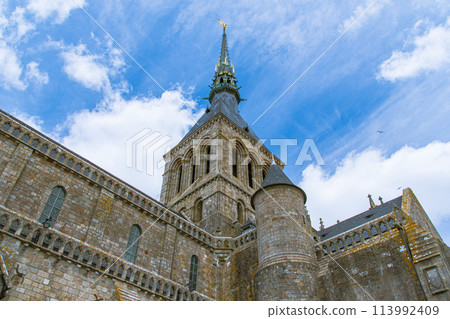 Scenery of Mont Saint-Michel, a World Heritage Site in France Scenery of Mont Saint-Michel, a World Heritage Site in France 113992409