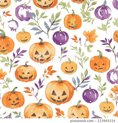 Halloween pattern 113993314