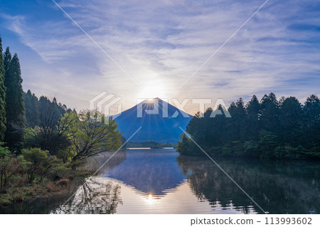 (Shizuoka Prefecture) Lake Tanuki Diamond Fuji 113993602