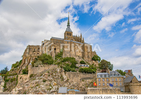 法國世界遺產聖米歇爾山景觀 法國世界遺產聖米歇爾山景觀 113993696