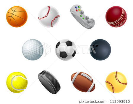 Ball Set of Sport Balls Sports Icons 113993910