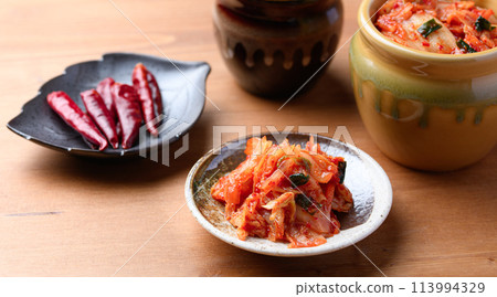 Kimchi Chinese cabbage Kimchi Pickled 113994329