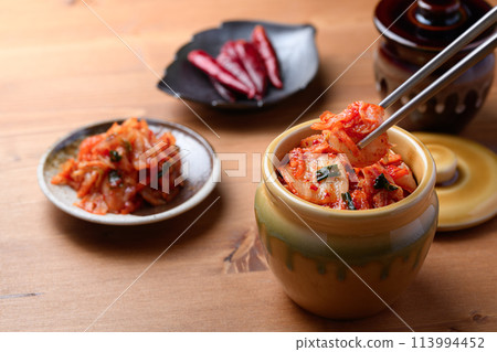 Authentic kimchi in a jar Authentic kimchi in a jar 113994452