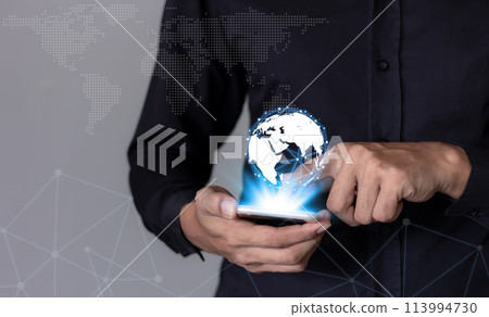 Interconnect, Interconnected Concept; Technology digital marketing, Financial and banking 113994730