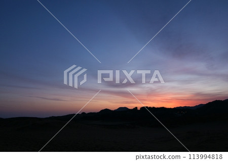 Tottori four seasons walk spring sand dunes 113994818