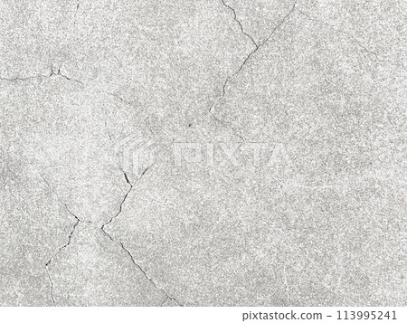 Horizontal background image of a light gray concrete wall with diagonal cracks Horizontal background image of a light gray concrete wall with diagonal cracks 113995241