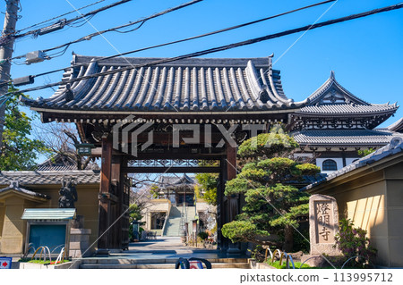 Tokyo Edogawa-ku Tomyoji Temple Gate Tokyo Edogawa-ku Tomyoji Temple Gate 113995712