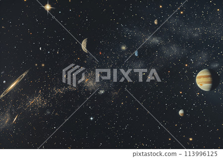 行星和空間抽象背景材料 行星和空間抽象背景材料 113996125