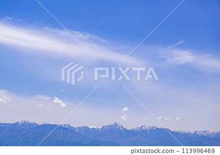 Early summer mountain scenery: Northern Alps 113996469