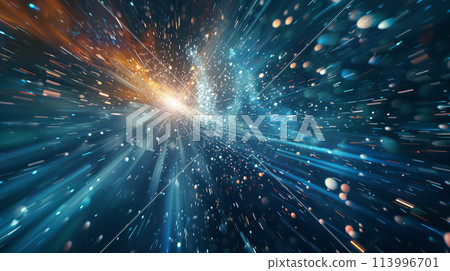 抽象背景材料的靈感來自於穿越空間和星空的速度感 113996701