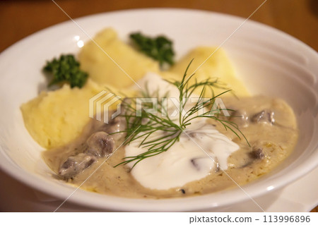 Classic Nordic beef stroganoff Classic Nordic beef stroganoff 113996896