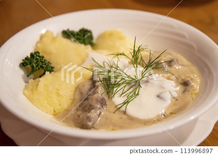 Classic Nordic beef stroganoff Classic Nordic beef stroganoff 113996897