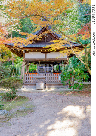 京都市北區上賀茂本山的加茂山口神社(澤田神社)、上賀茂神社的秋葉 京都市北區上賀茂本山的加茂山口神社(澤田神社)、上賀茂神社的秋葉 113997031