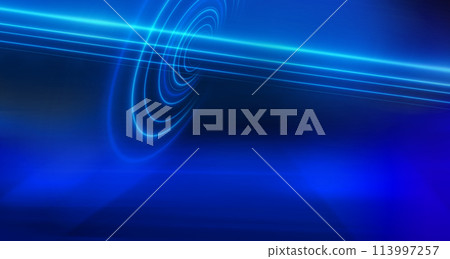 Abstract design neon light effect in depth concept series  113997257