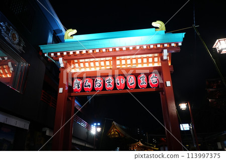 Japan Tokyo Asakusa Sensoji Temple Downtown Japan Tokyo Asakusa Sensoji Temple Downtown 113997375