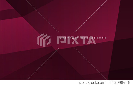 Dark red modern abstract background with polygonal pattern. 113998666