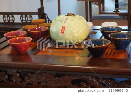 中國茶亞洲茶具中國放鬆 中國茶亞洲茶具中國放鬆 113999340