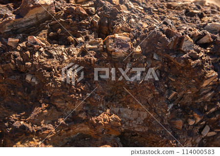 Mineral material surface closeup with natural pattern for design and decoration 114000583