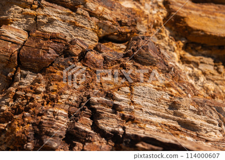 Mineral material surface closeup with natural pattern for design and decoration 114000607