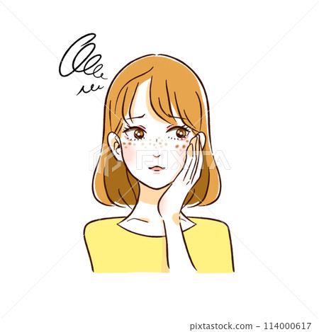 被雀斑困擾的女人[美容] 114000617