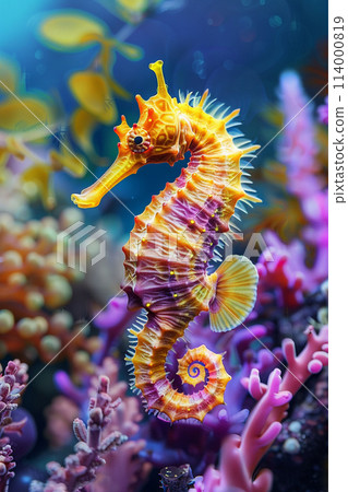 Close up of seahorse color full 114000819